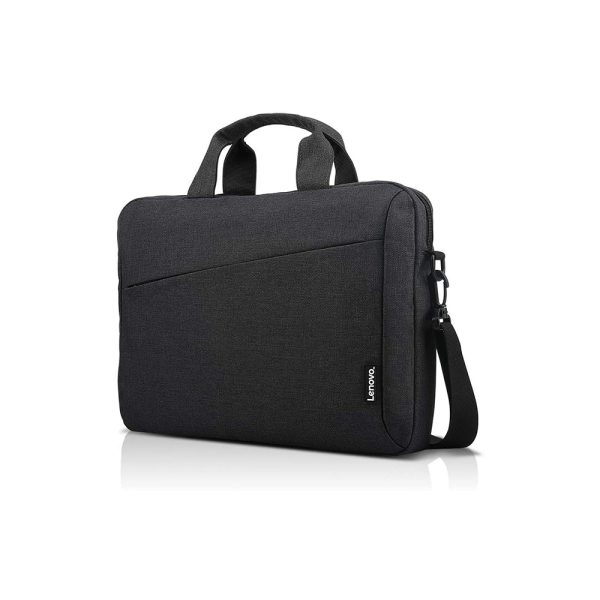 Lenovo Laptop Shoulder Bag T210, 15.6-Inch Laptop or Tablet, Sleek, Durable and Water-Repellent Fabric, Lightweight Toploader, Business Casual Black