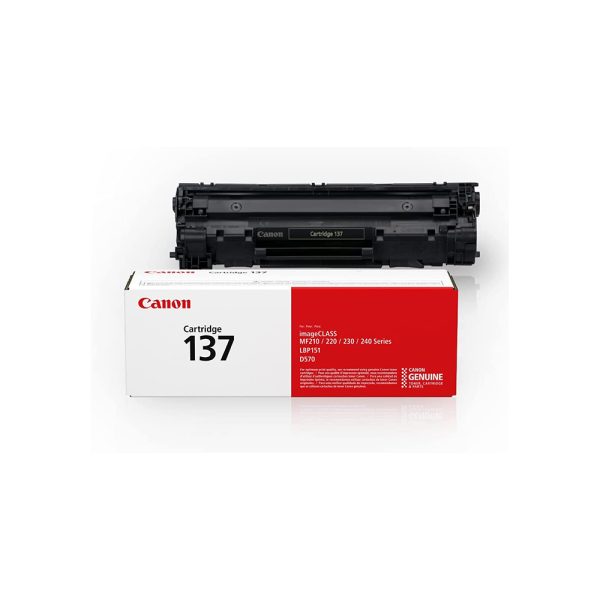 Canon Genuine Toner Cartridge 137 Black (9435B001), 1-Pack, for Canon ImageCLASS MF212w, MF216n, MF217w, MF244dw, MF247dw, MF249dw, MF227dw, MF229dw, MF232w, MF236n, LBP151dw, D570 Laser Printers